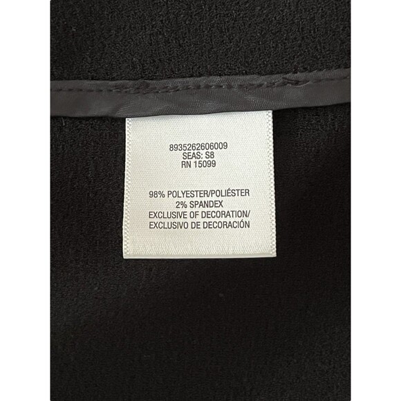 Simply Styled By Sears Solid Black Blazer With Rolled Cuffs Business Casual Sz L - Picture 8 of 13